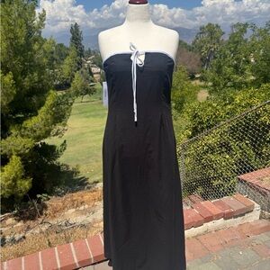 NWOT Princess Polly Bijou Black and White Strapless Dress